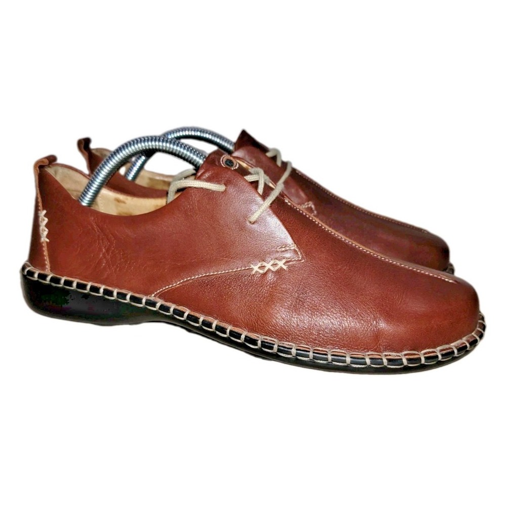 Josef Seibel Shoes Women Size 10  EU Size 41 Brown Lindsay Oxford Leather